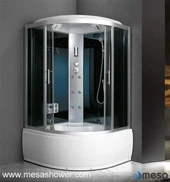 الألومنيوم الإطار دش الضميمة حوض كومبو مع دعم الظهر