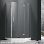 زاوية تصميم زاوية جديدة فرملس دش الضميمة مع 1 يتوقف الباب