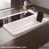 تصميم بسيط الأبيض الاكريليك مستطيل الشكل قطرة في تمرغ حوض استحمام ساخن