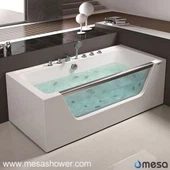 تصميم بسيط نمط رخيصة الثمن منفاخ دوامة الزاوية الاكريليك الزجاج الحمام حوض للبيع