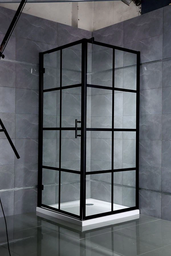 الإطار الأسود دش الباب للزاوية