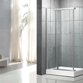 تصميم جديد الحمام مستطيلة الزاوية دش الباب