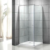 خفف من الزجاج Pivot الباب استحمام