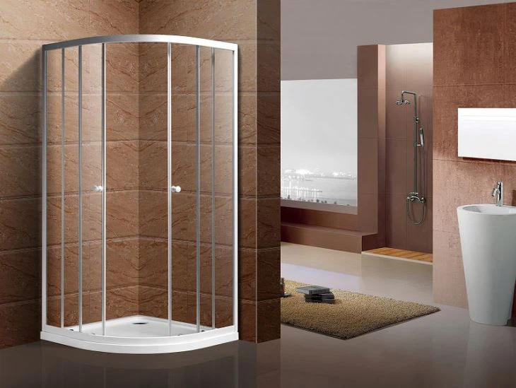 مرفقات الاستحمام زجاج الباب